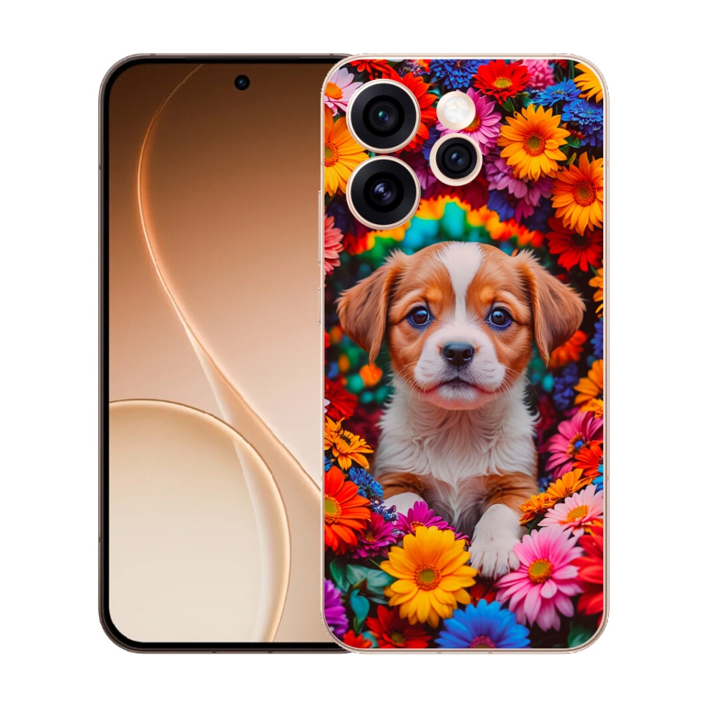 mmCase gél tok az Oppo Reno 15 Pro 5G-hez – aranyos kiskutya