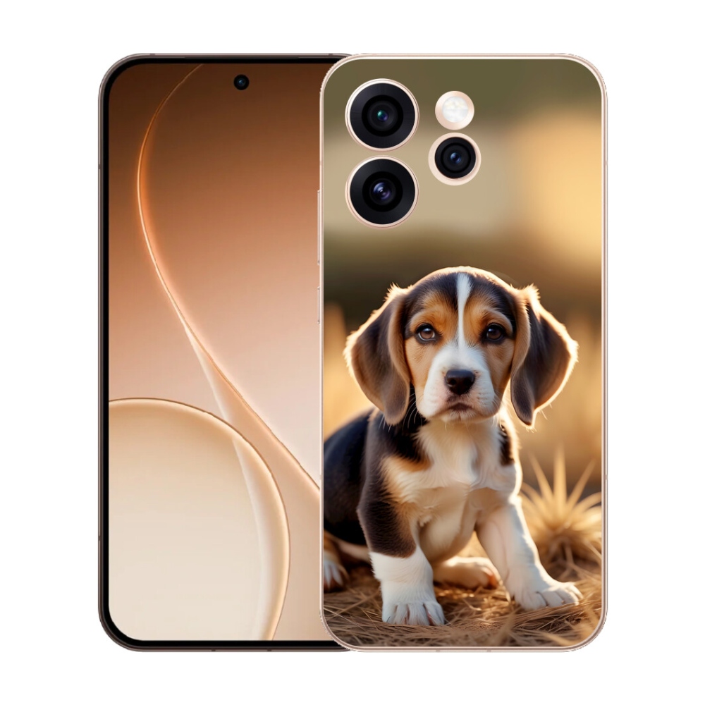 mmCase gél tok az Oppo Reno 15 Pro 5G-hez – aranyos beagle