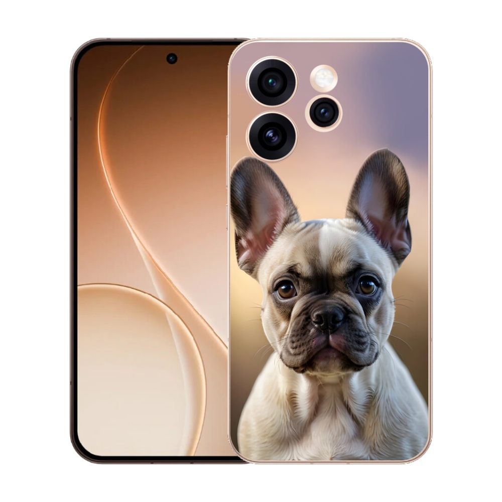 mmCase gél tok az Oppo Reno 15 Pro 5G-hez – aranyos francia buldog