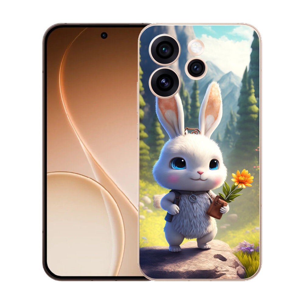 mmCase gél tok az Oppo Reno 15 Pro 5G-hez – aranyos nyuszi