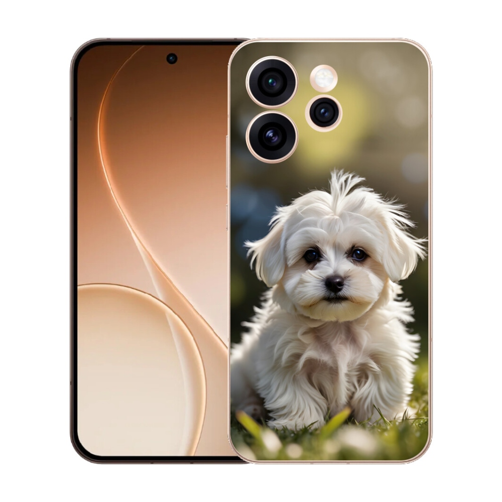 mmCase gél tok az Oppo Reno 15 Pro 5G-hez – aranyos máltai kutyus