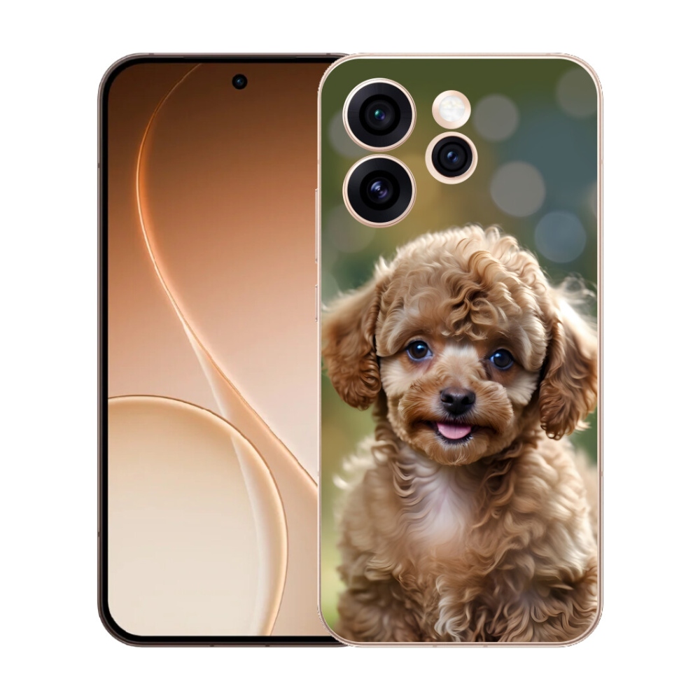 mmCase gél tok az Oppo Reno 15 Pro 5G-hez – aranyos pudli