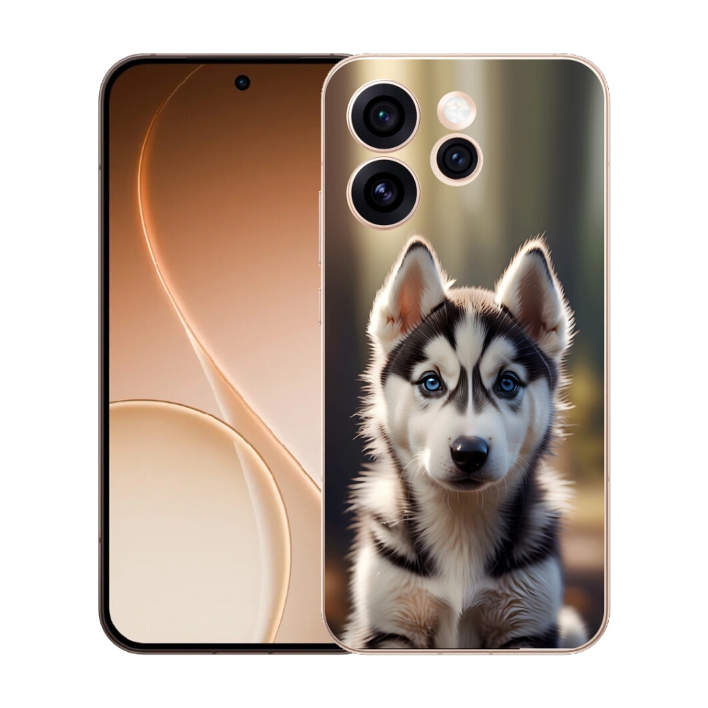 mmCase gél tok az Oppo Reno 15 Pro 5G-hez – aranyos szibériai husky