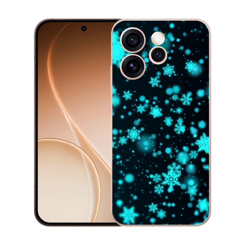 mmCase gél tok az Oppo Reno 15 Pro 5G-hez – hópelyhek 1