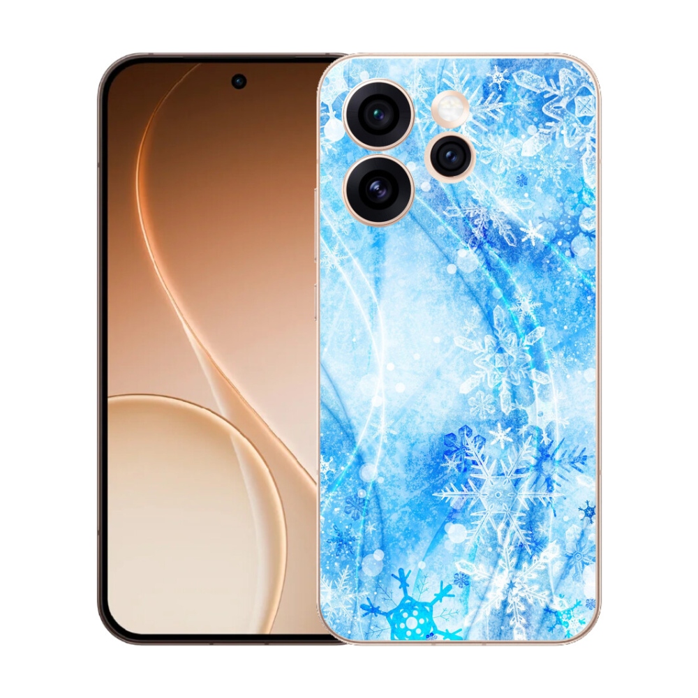 mmCase gél tok az Oppo Reno 15 Pro 5G-hez – hópelyhek