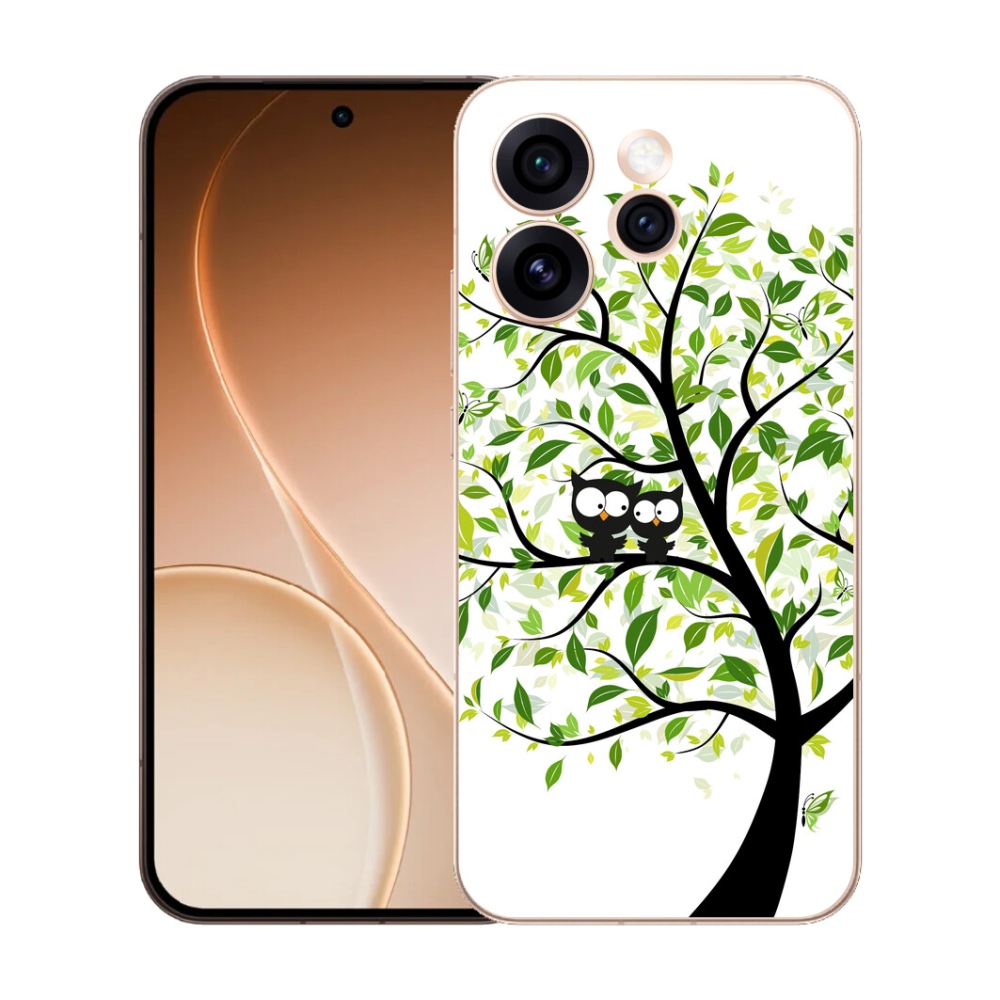 mmCase gél tok az Oppo Reno 15 Pro 5G-hez – baglyok a fán