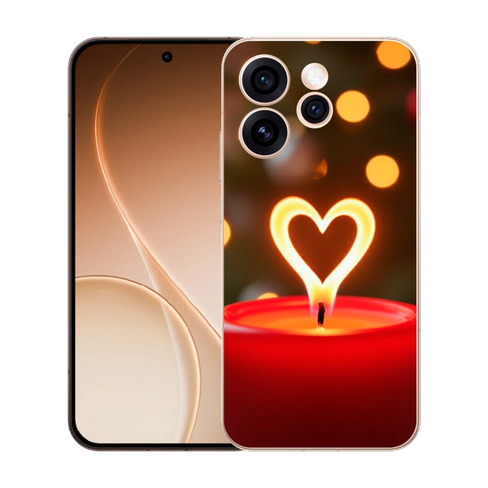 mmCase gél tok az Oppo Reno 15 Pro 5G-hez – lángoló szív