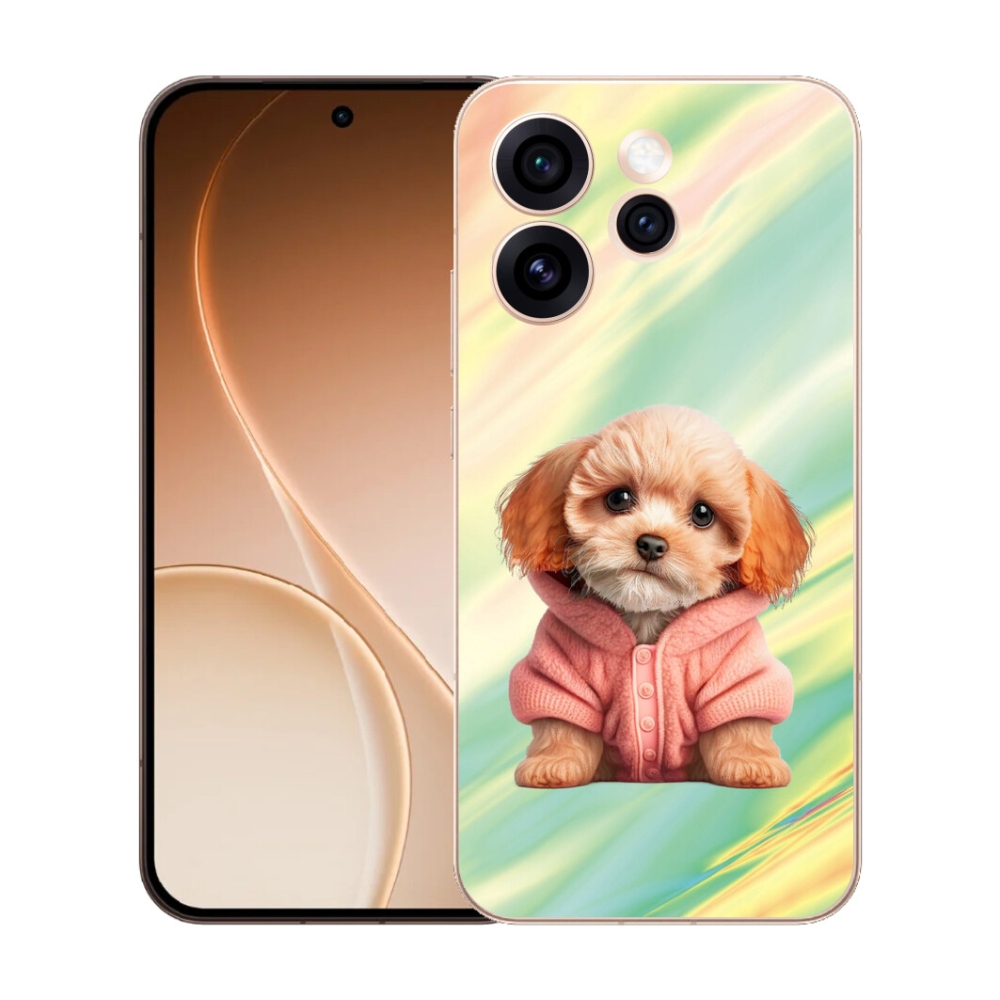 mmCase gél tok az Oppo Reno 15 Pro 5G-hez – pulóveres kiskutya