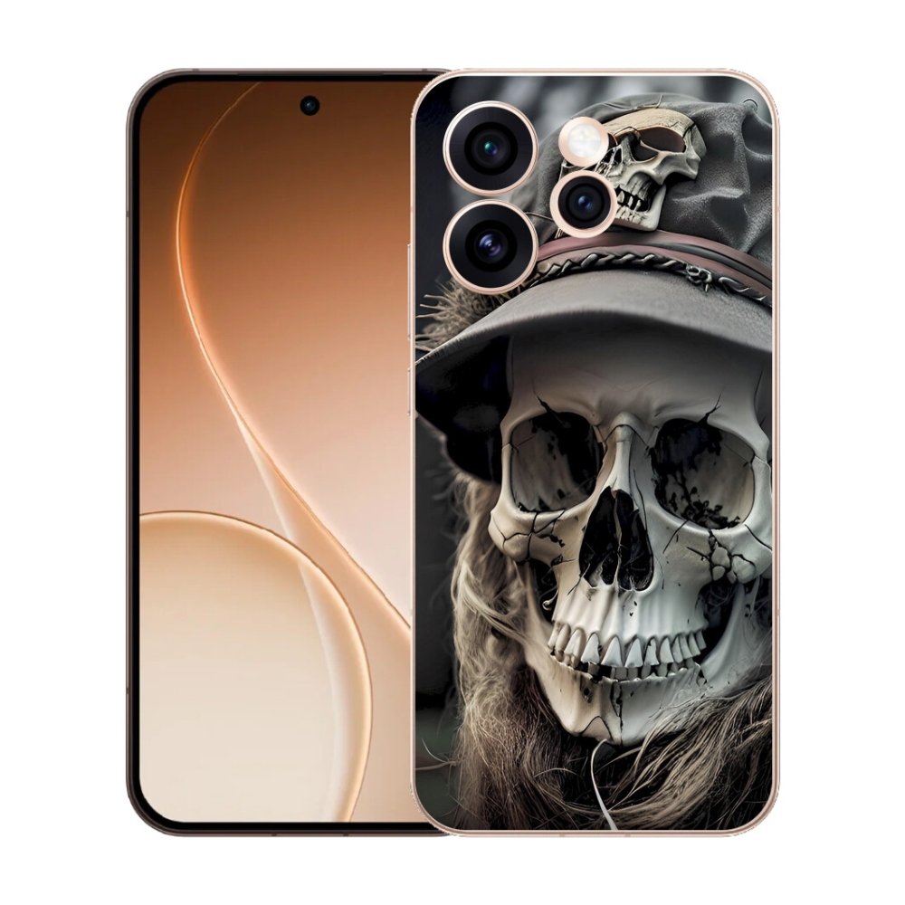 mmCase gél tok az Oppo Reno 15 Pro 5G-hez – sötét koponya