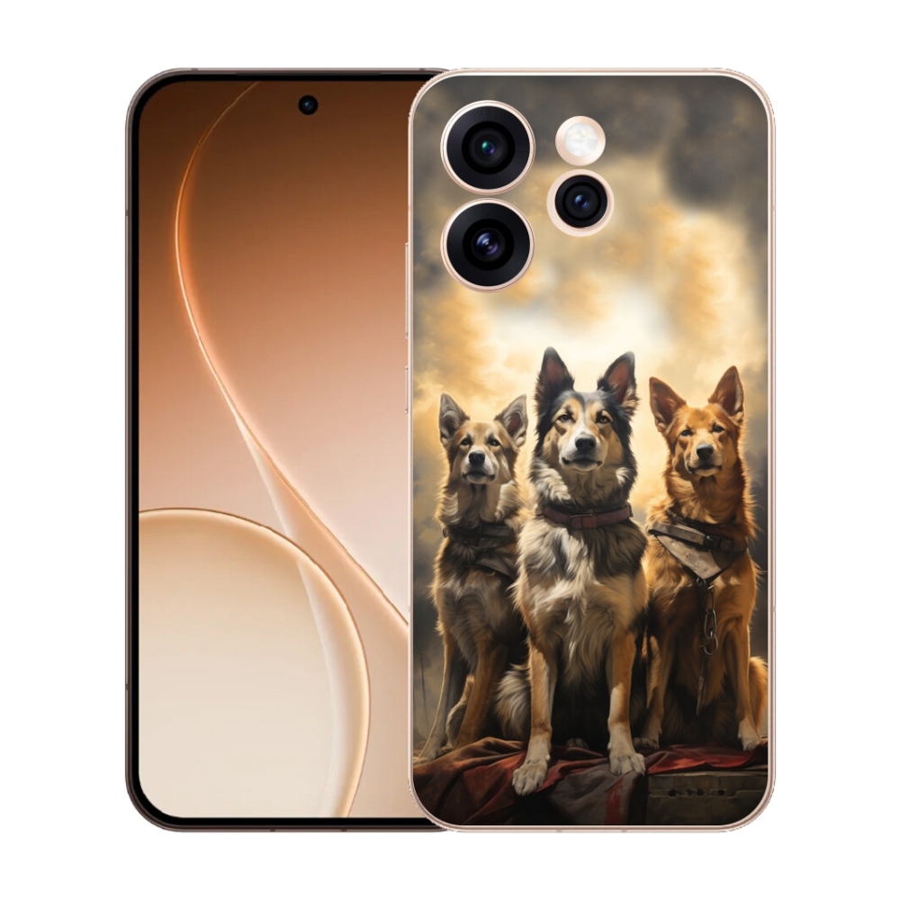 mmCase gél tok az Oppo Reno 15 Pro 5G-hez – három kutyus