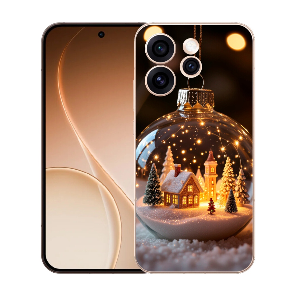 mmCase gél tok az Oppo Reno 15 Pro 5G-hez – karácsonyi gömb 3