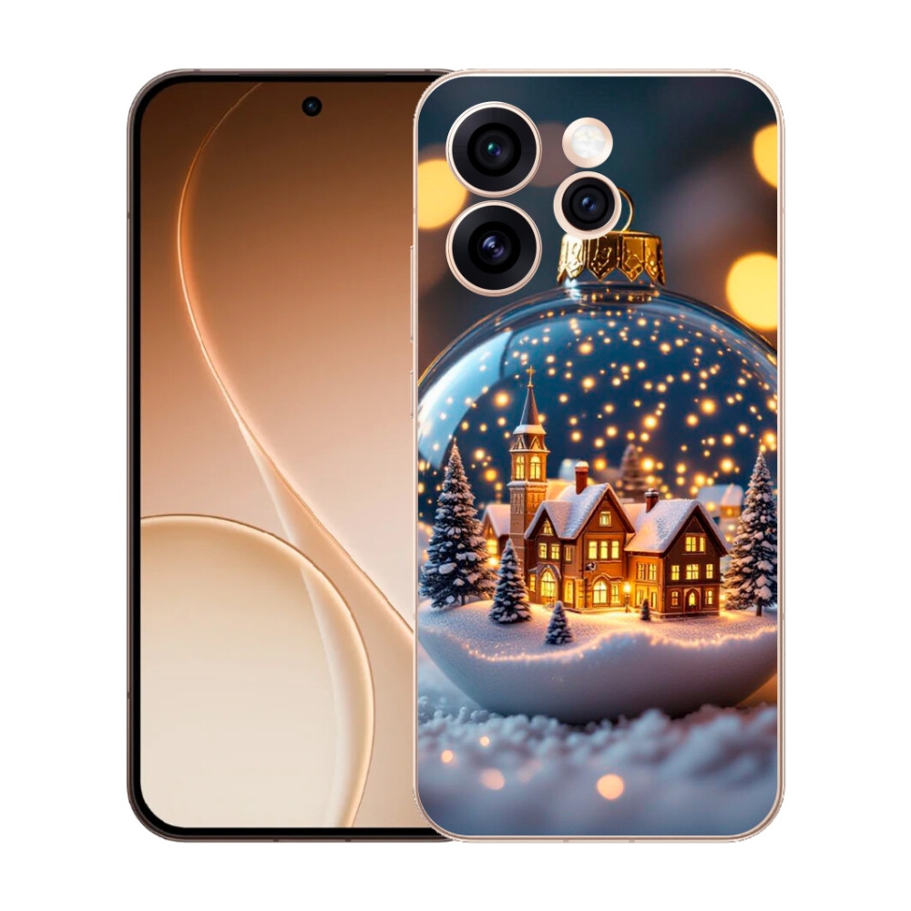 mmCase gél tok az Oppo Reno 15 Pro 5G-hez – karácsonyi gömb 4