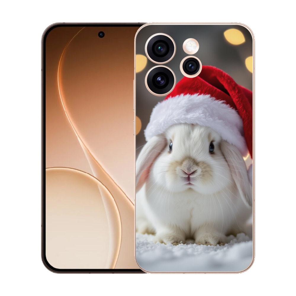 mmCase gél tok az Oppo Reno 15 Pro 5G-hez – karácsonyi nyuszi