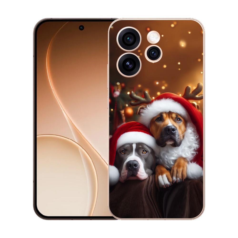 mmCase gél tok az Oppo Reno 15 Pro 5G-hez – karácsonyi kutyák