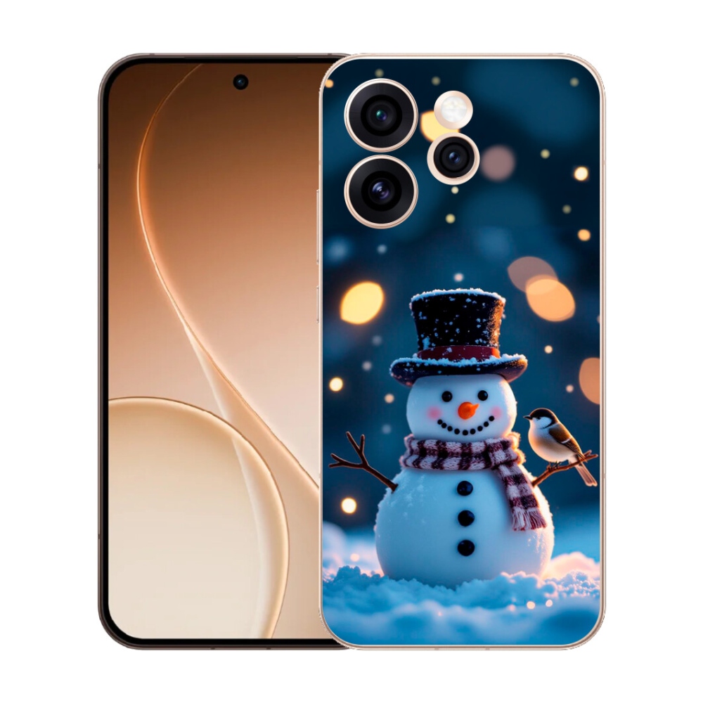 mmCase gél tok az Oppo Reno 15 Pro 5G-hez – karácsonyi hóember