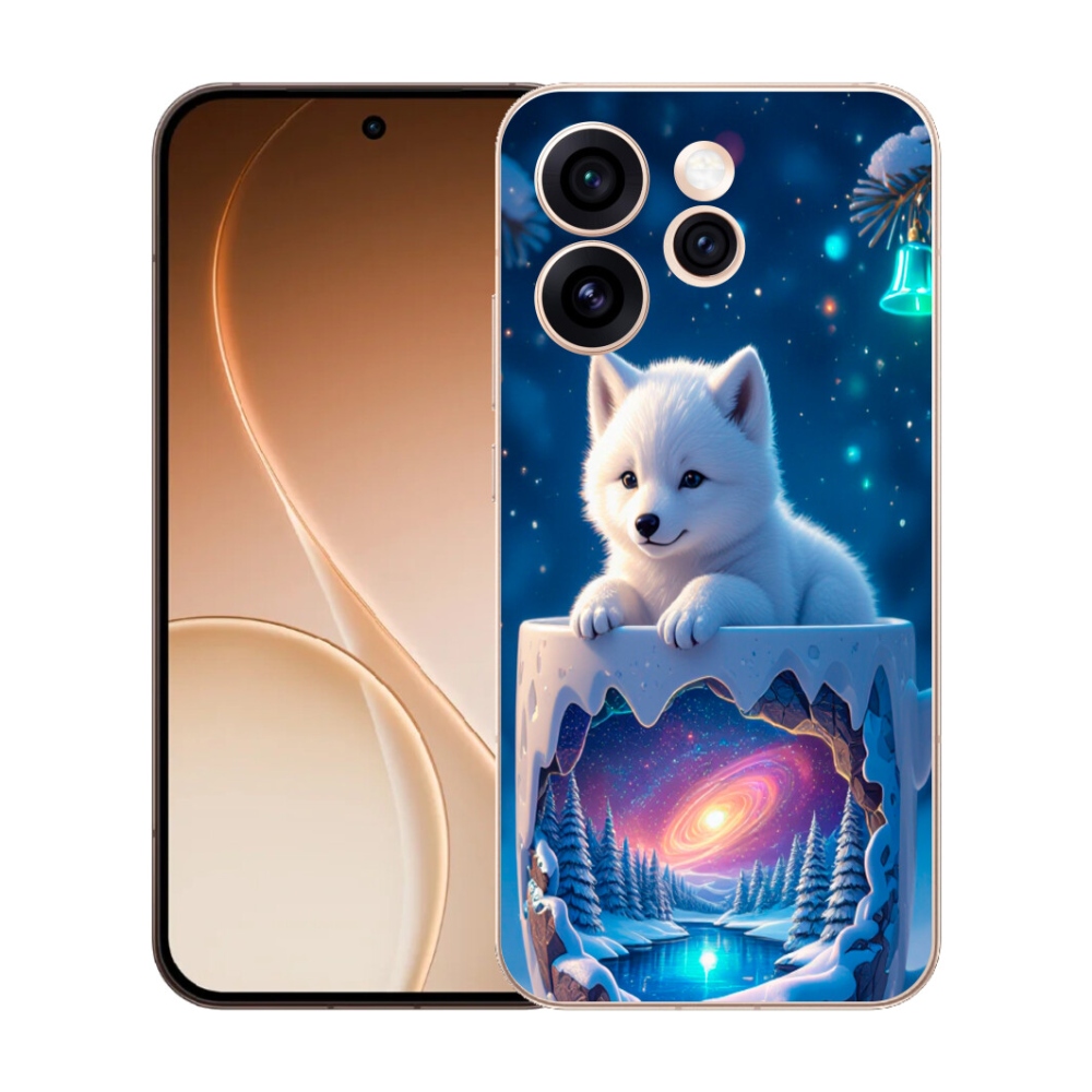 mmCase gél tok az Oppo Reno 15 Pro 5G-hez – karácsonyi kiskutya