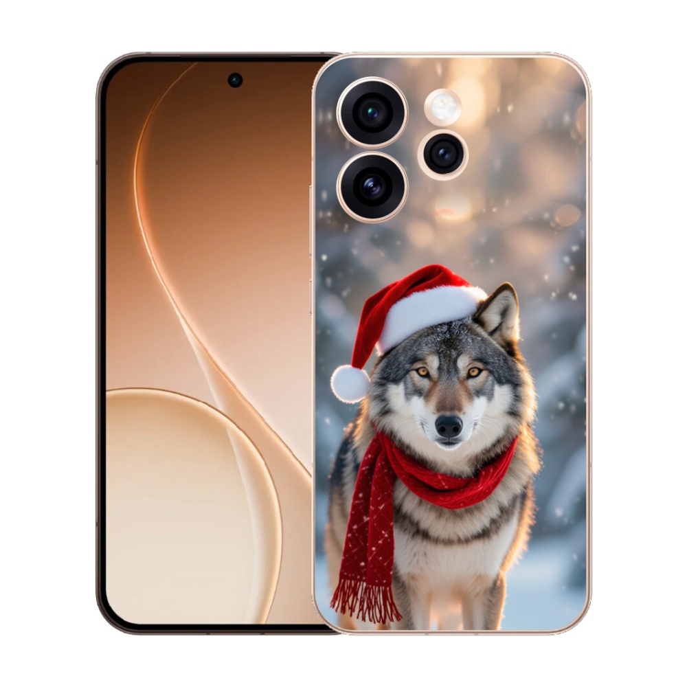 mmCase gél tok az Oppo Reno 15 Pro 5G-hez – karácsonyi farkas