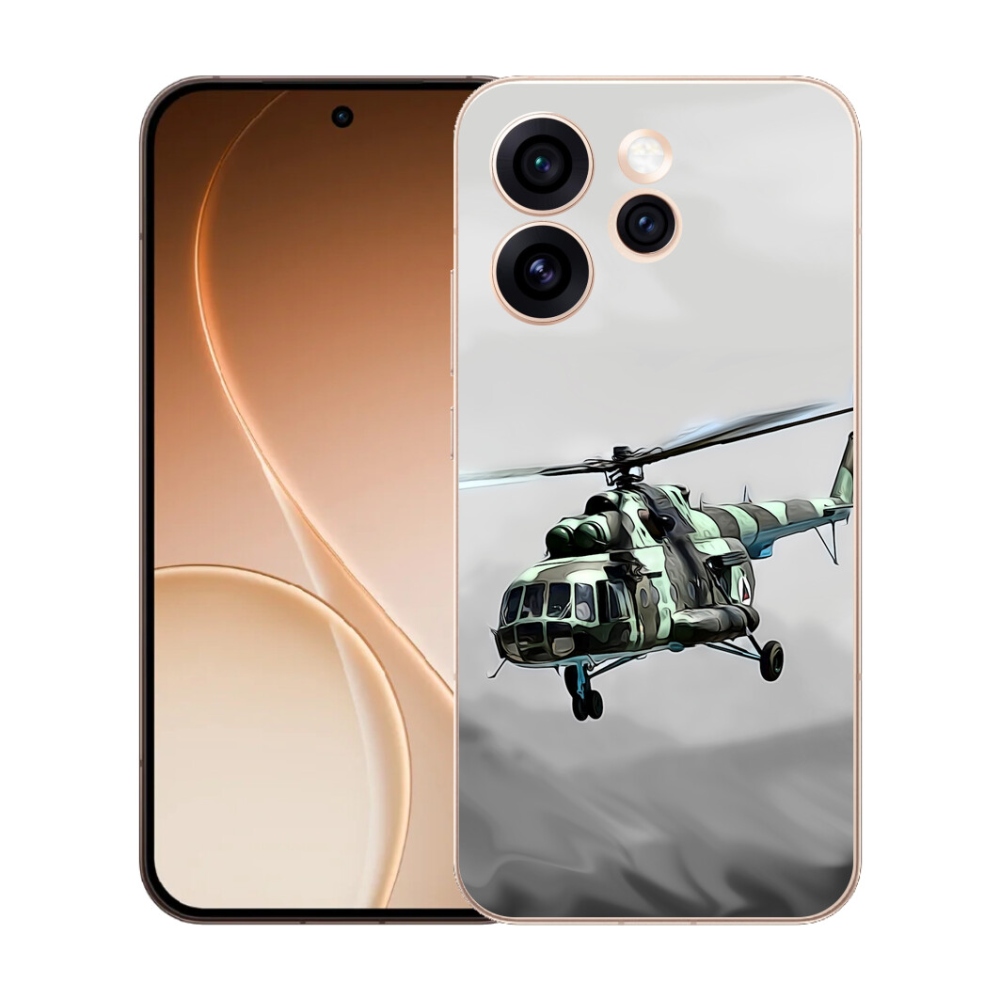 mmCase gél tok az Oppo Reno 15 Pro 5G-hez – katonai helikopter