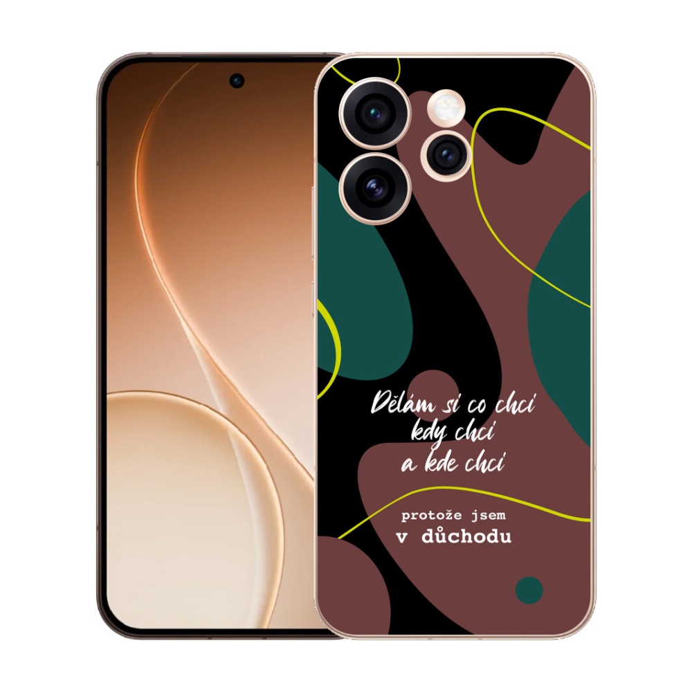 mmCase géltok az Oppo Reno 15 Pro 5G-hez – vicces felirat, 10 fekete háttér
