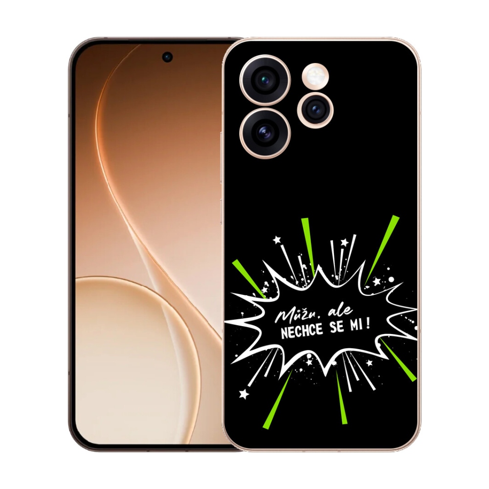 mmCase gél tok az Oppo Reno 15 Pro 5G-hez – vicces felirat, 11, fekete háttér