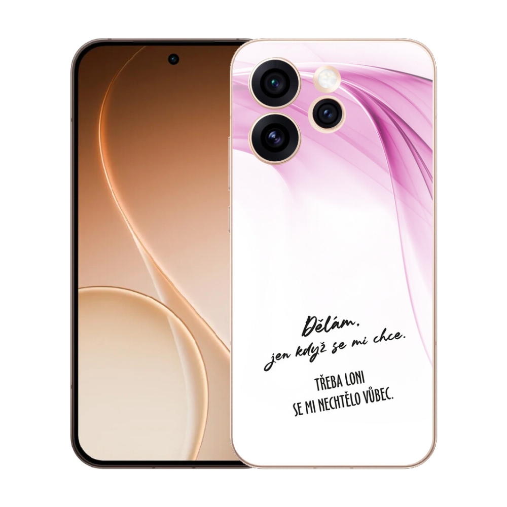mmCase gél tok az Oppo Reno 15 Pro 5G-hez – vicces felirat, 12, fehér háttér