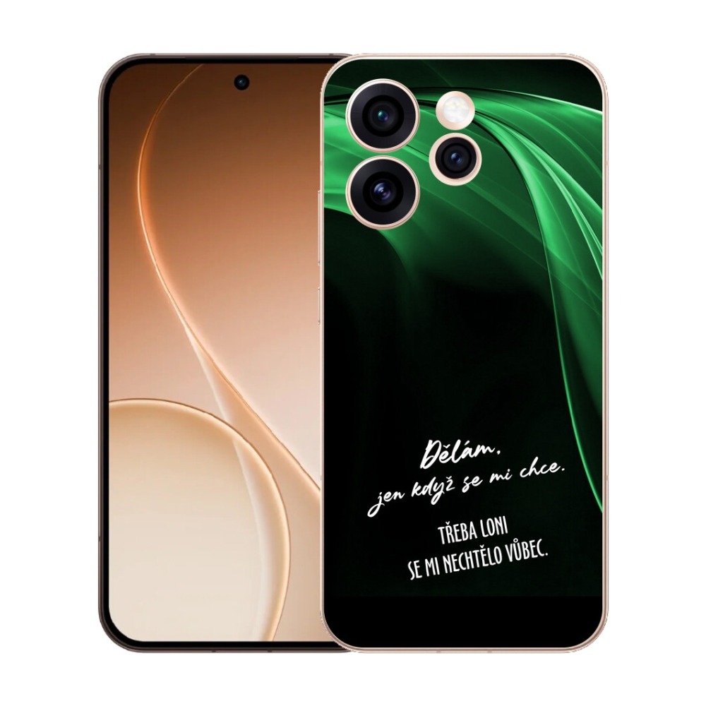 mmCase gél tok az Oppo Reno 15 Pro 5G-hez – vicces felirat, 12, fekete háttér