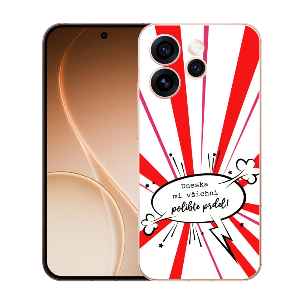 mmCase gél tok az Oppo Reno 15 Pro 5G-hez – vicces felirat: 15, fehér háttérrel