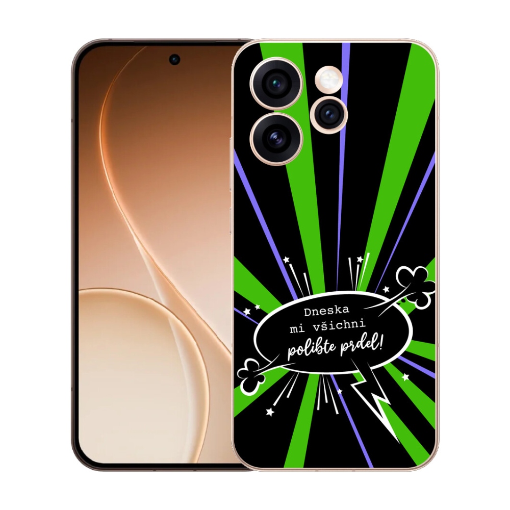 mmCase gél tok az Oppo Reno 15 Pro 5G-hez – vicces felirat, 15, fekete háttér