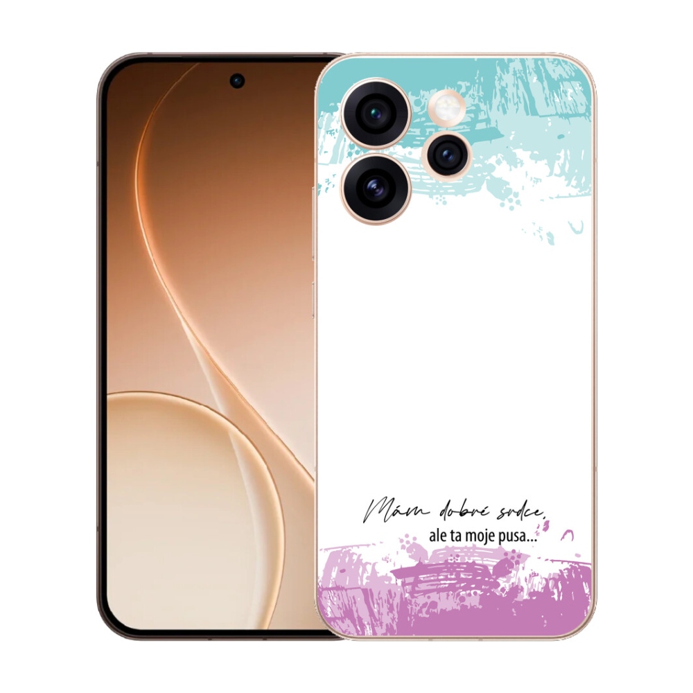 mmCase gél tok az Oppo Reno 15 Pro 5G-hez – vicces felirat, 3 fehér háttér