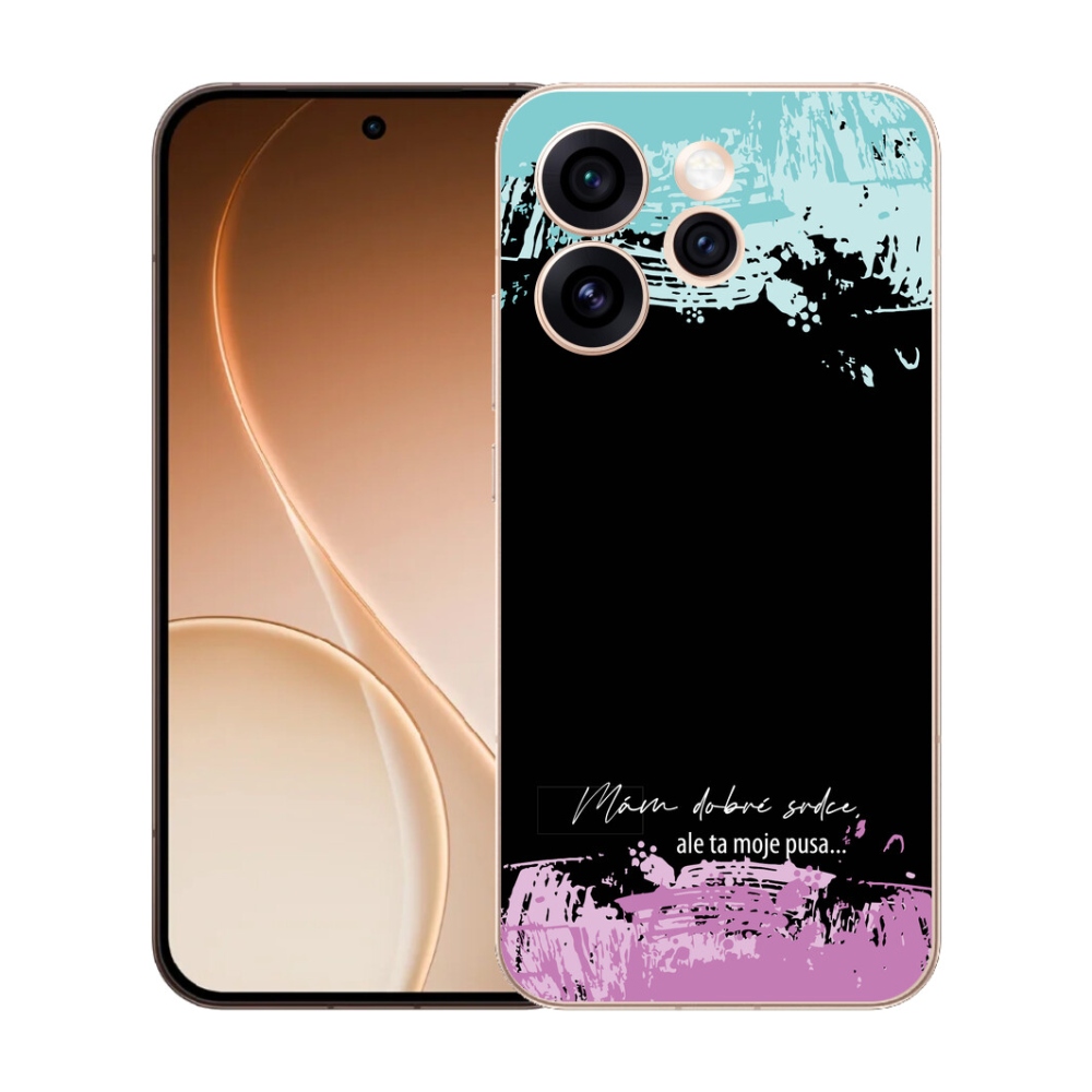 mmCase gél tok az Oppo Reno 15 Pro 5G-hez – vicces felirat, 3 fekete háttér