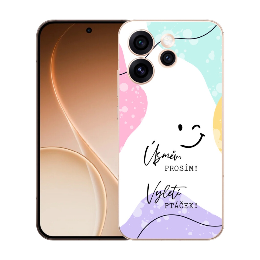 mmCase gél tok az Oppo Reno 15 Pro 5G-hez – vicces felirat, 4 fehér háttér
