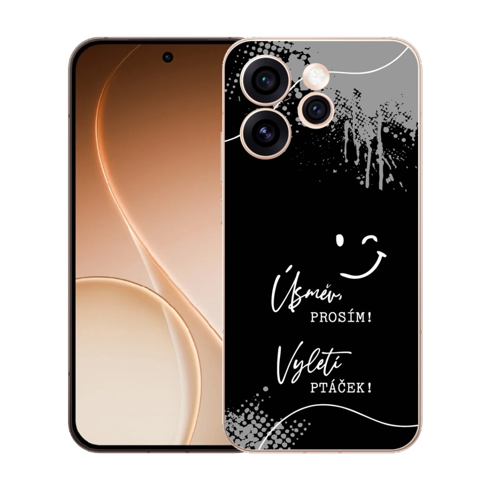 mmCase gél tok az Oppo Reno 15 Pro 5G-hez – vicces felirat, 4 fekete háttér