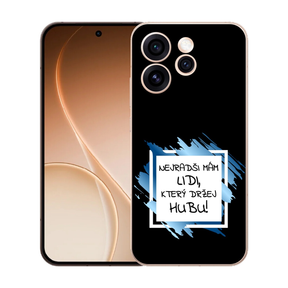 mmCase gél tok az Oppo Reno 15 Pro 5G-hez – vicces felirat, 7 fekete-fehér háttér