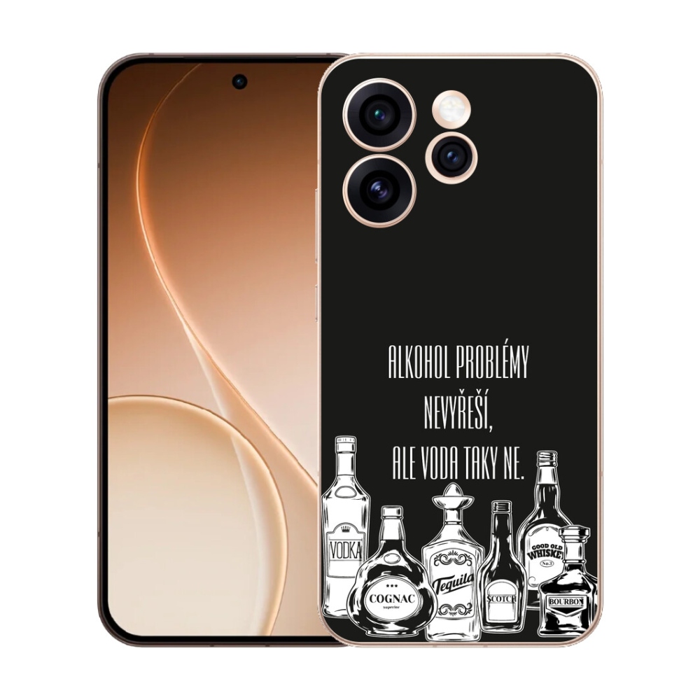 mmCase gél tok az Oppo Reno 15 Pro 5G-hez – vicces felirat fekete háttérrel