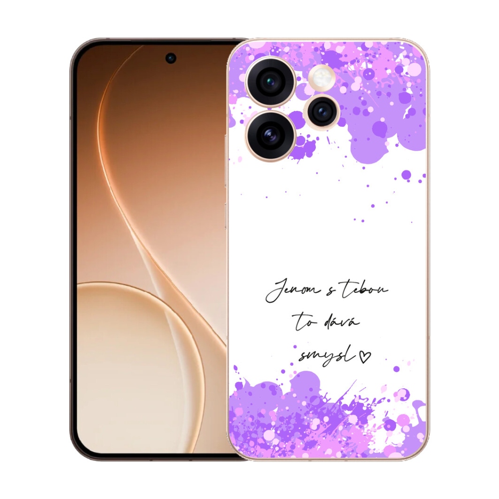 mmCase gél tok az Oppo Reno 15 Pro 5G-hez – szerelmes felirat fehér háttérrel