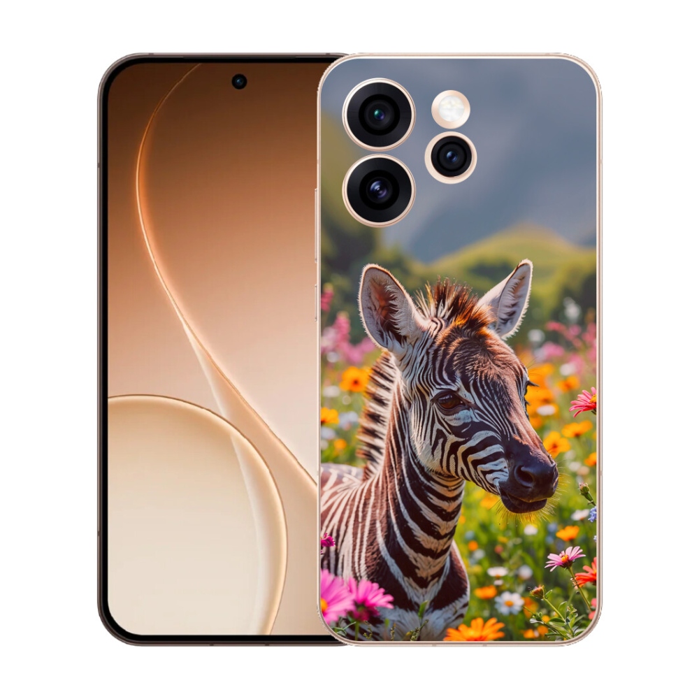 mmCase gél tok az Oppo Reno 15 Pro 5G-hez – zebra a réten