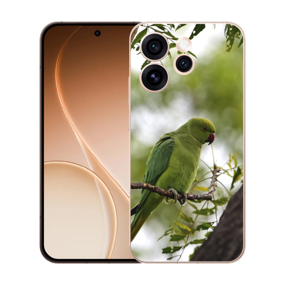 mmCase gél tok az Oppo Reno 15 Pro 5G-hez – zöld papagáj