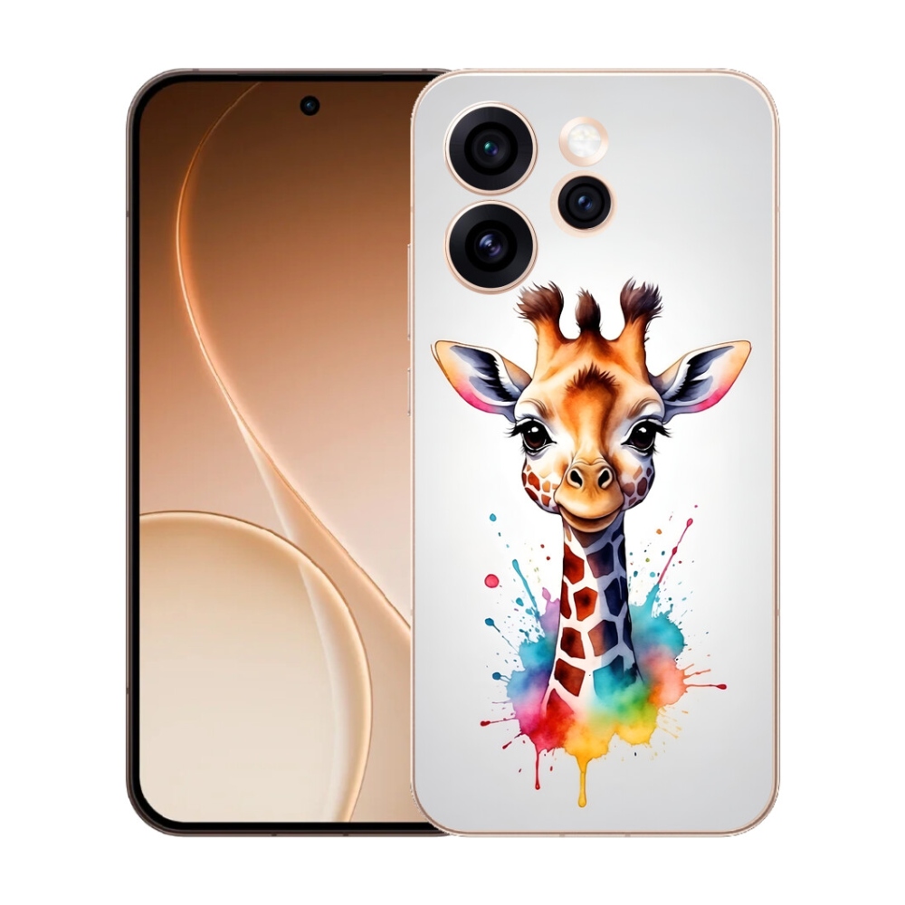 mmCase gél tok az Oppo Reno 15 Pro 5G-hez – zsiráf 1
