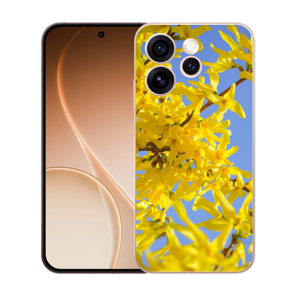 mmCase gél tok az Oppo Reno 15 Pro 5G-hez – sárga virágok