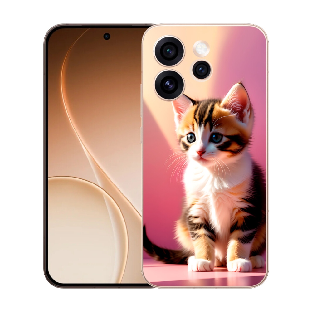 mmCase gél tok az Oppo Reno 15 Pro 5G-hez – kíváncsi cica 2