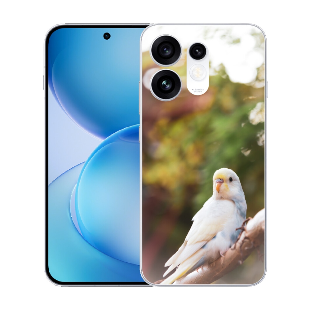 mmCase gélhuzat az Oppo Reno 16 5G-hez – fehér papagáj