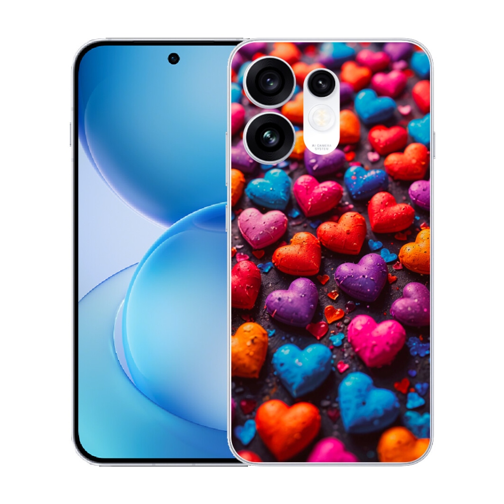 mmCase géltok az Oppo Reno 16 5G-hez – színes szívek