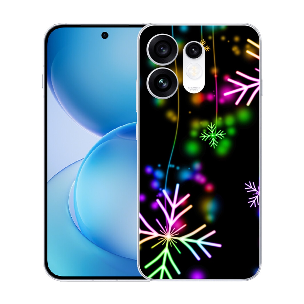mmCase géltok az Oppo Reno 16 5G-hez – színes hópelyhek