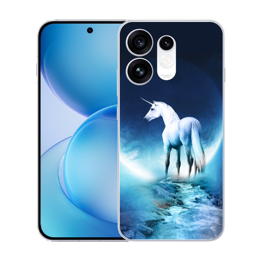 mmCase gél tok az Oppo Reno 16 5G-hez – fehér egyszarvú