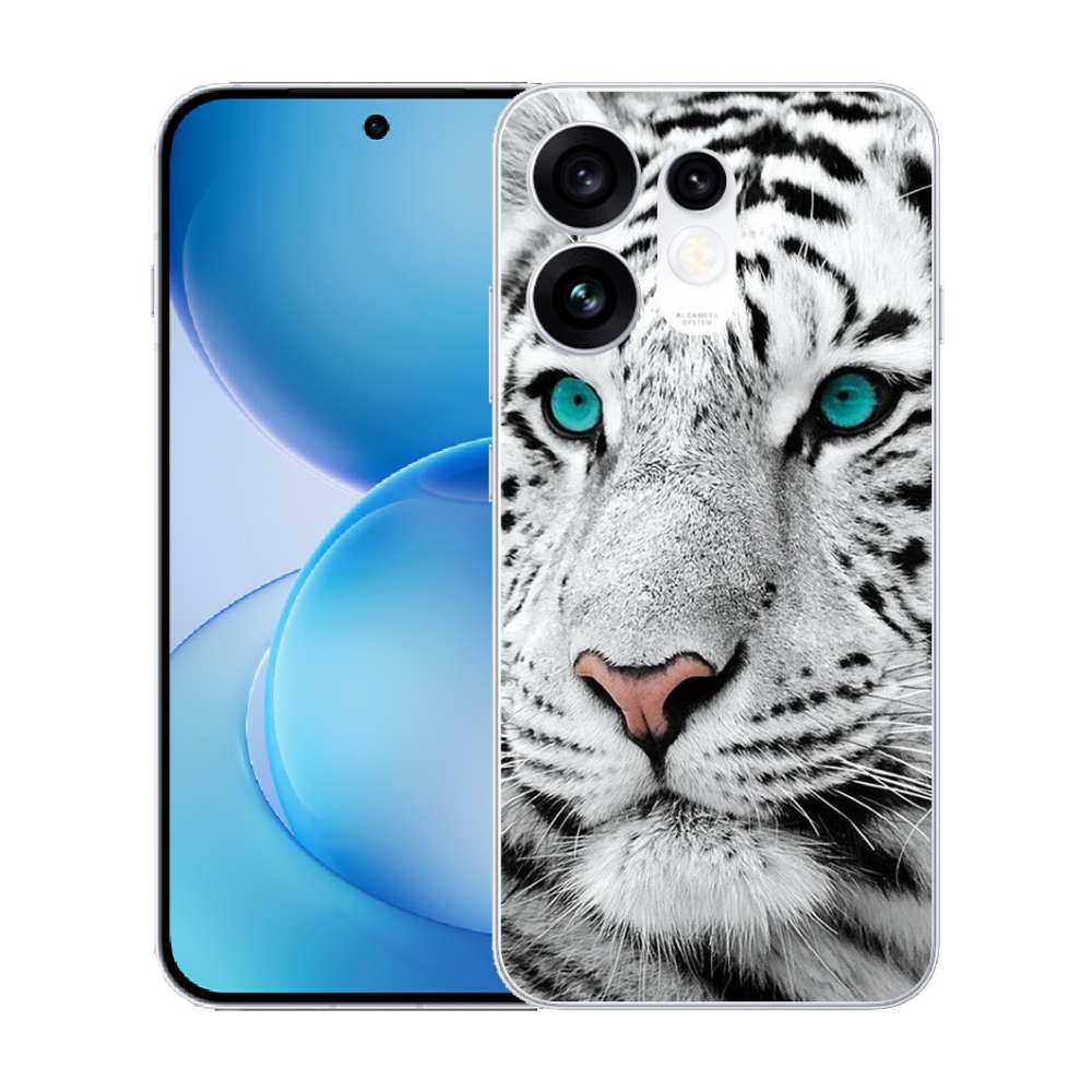 mmCase géltok az Oppo Reno 16 5G-hez – fehér tigris