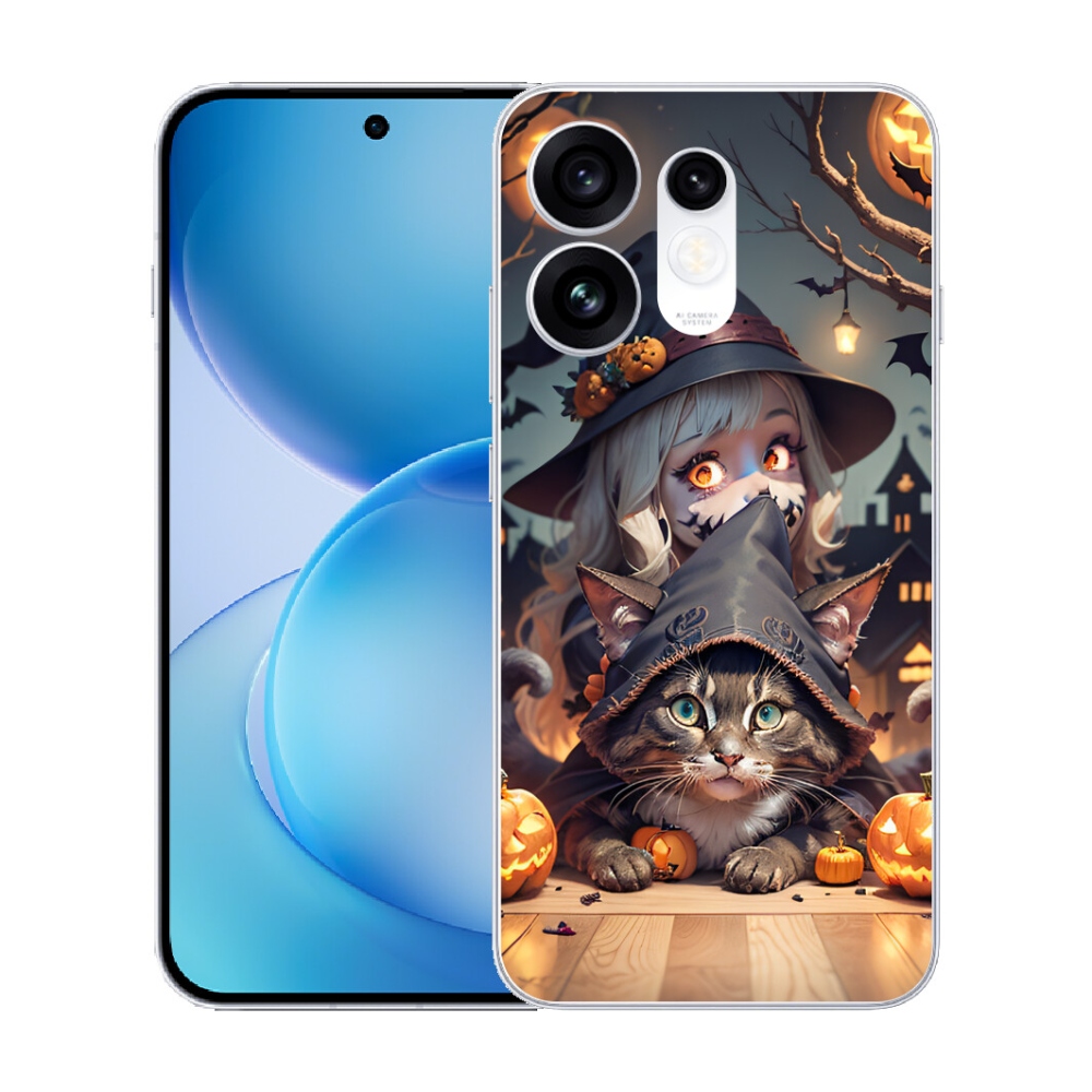 mmCase géltok az Oppo Reno 16 5G-hez – boszorkány macskával