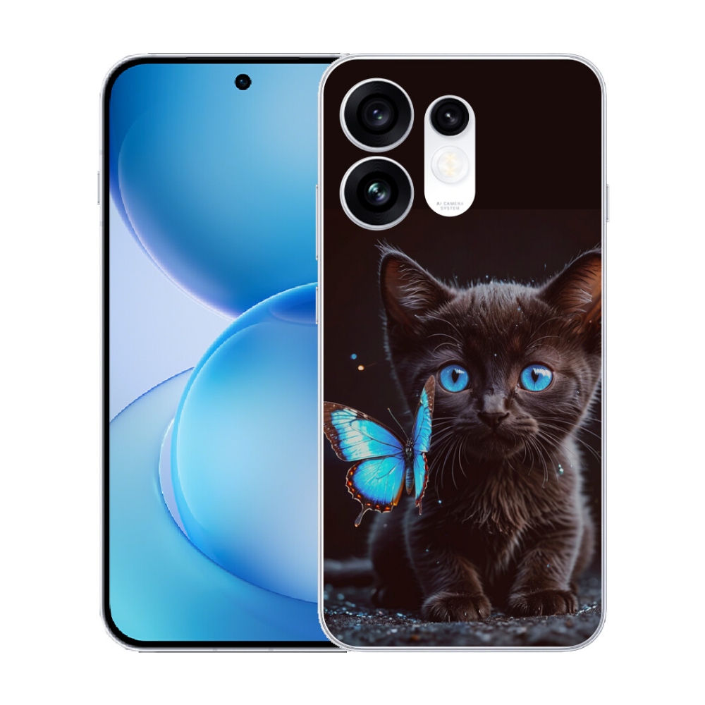 mmCase géltok az Oppo Reno 16 5G-hez – fekete cica 3