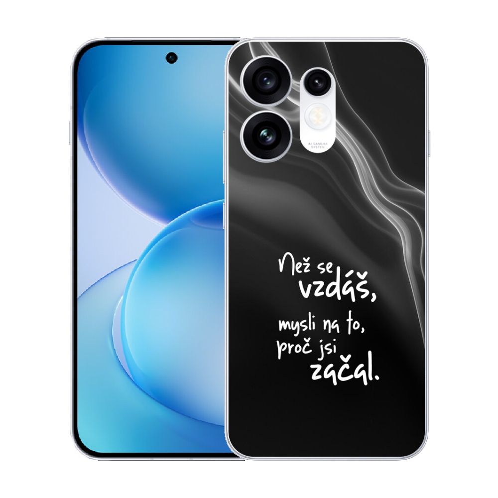 mmCase géltok az Oppo Reno 16 5G-hez – idézet 2, fekete háttérrel