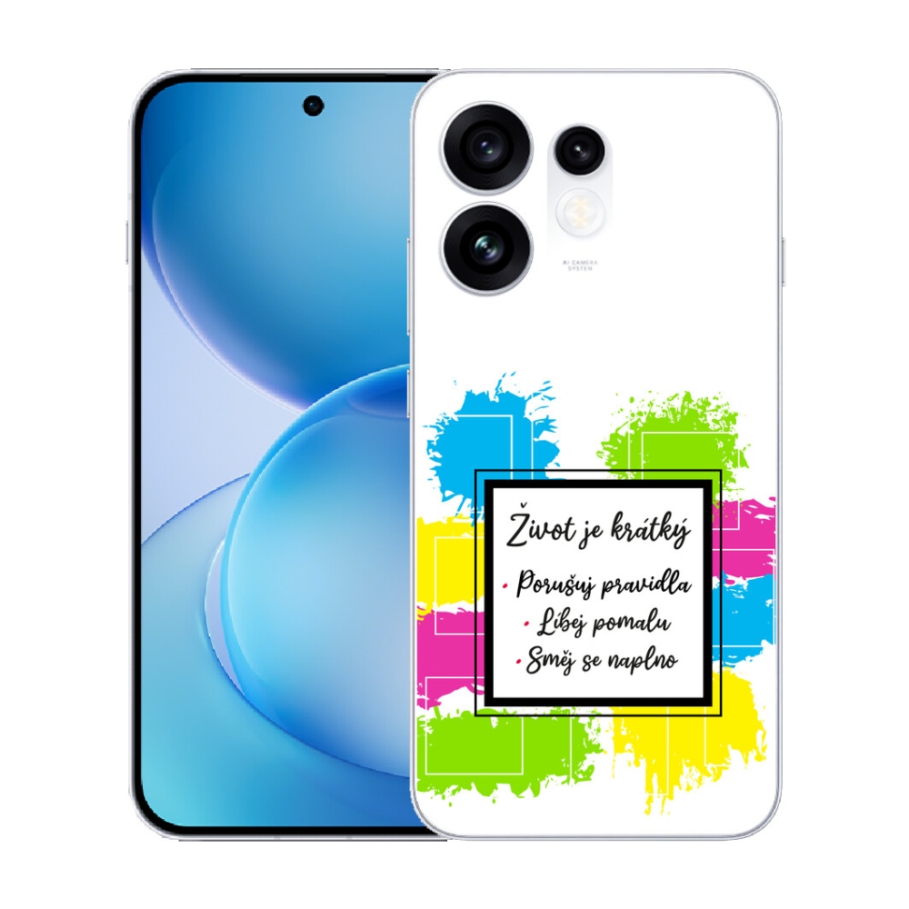 mmCase gél tok az Oppo Reno 16 5G-hez – idézet 5, fehér háttérrel
