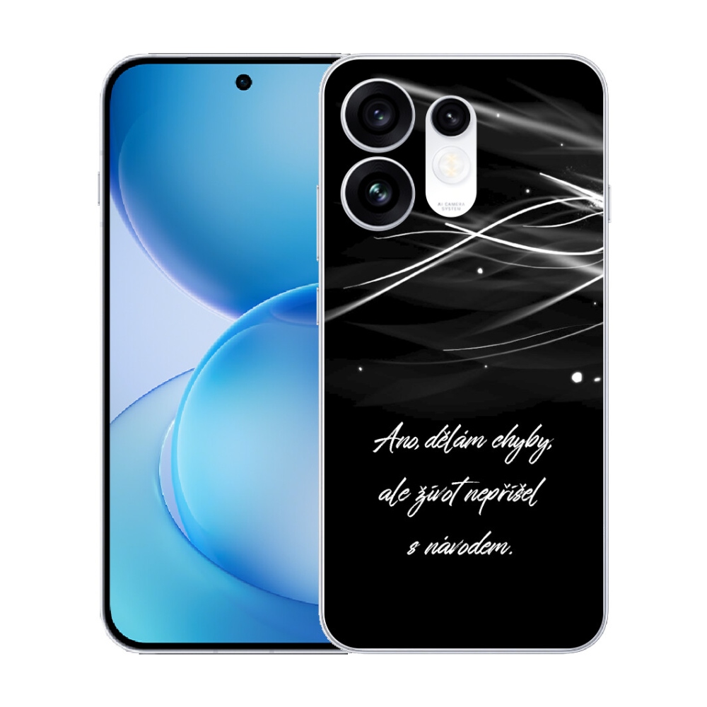mmCase géltok az Oppo Reno 16 5G-hez – idézet fekete háttérrel